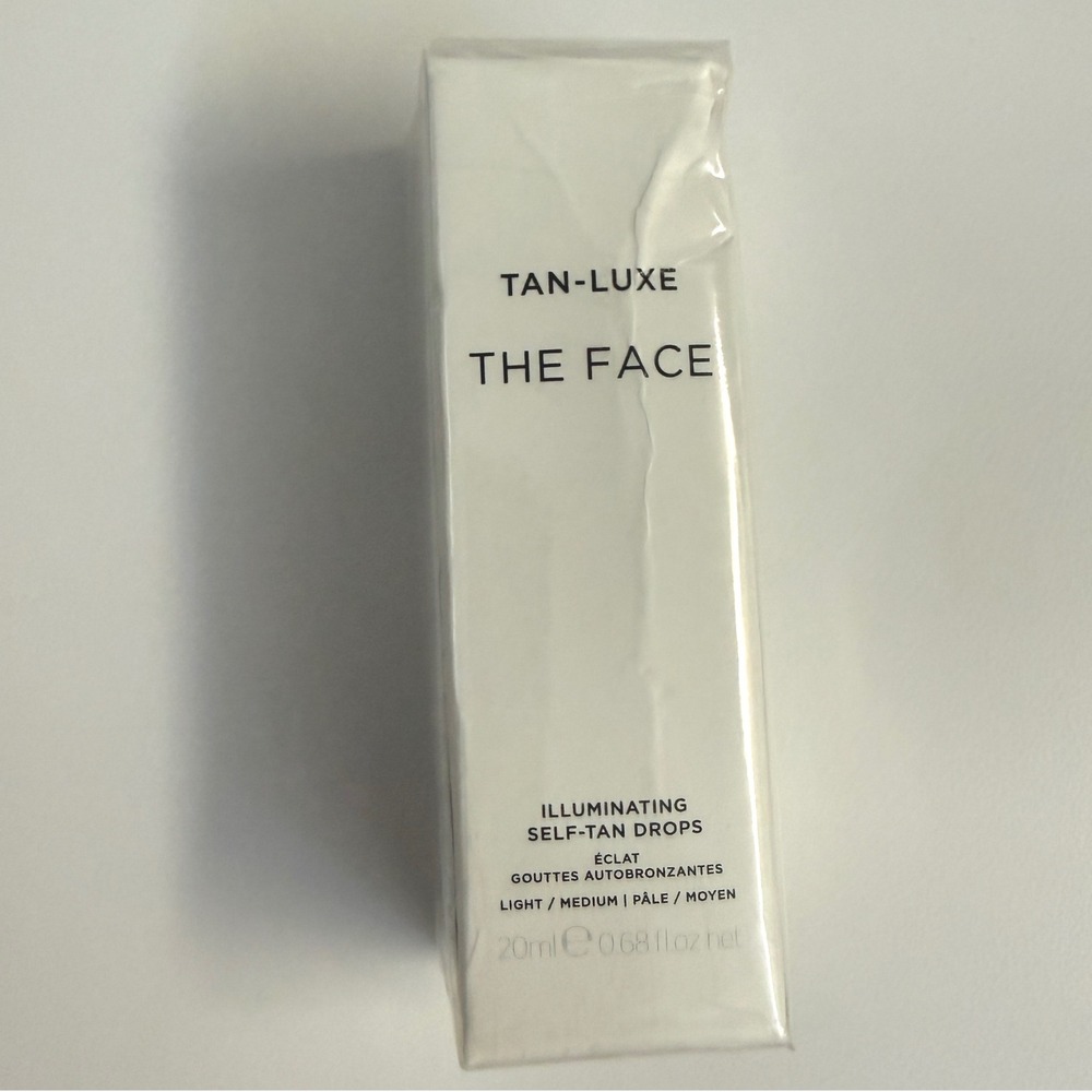 TAN-LUXE The Face Illuminating Self-Tan Drops Light/Medium 20ml NEW Sealed